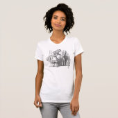  Alice in Wonderland art accessoires emo T-shirt (Voorkant volledig)