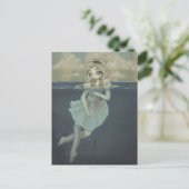 Alice in Wonderland art briefkaart pool van tranen (Staand voorkant)