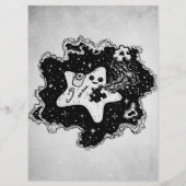 Alice in Wonderland Art|gift voor konijnenliefhebb Menu (Achterkant)