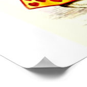 Alice in Wonderland Art|gift voor konijnenliefhebb Poster (Hoek)