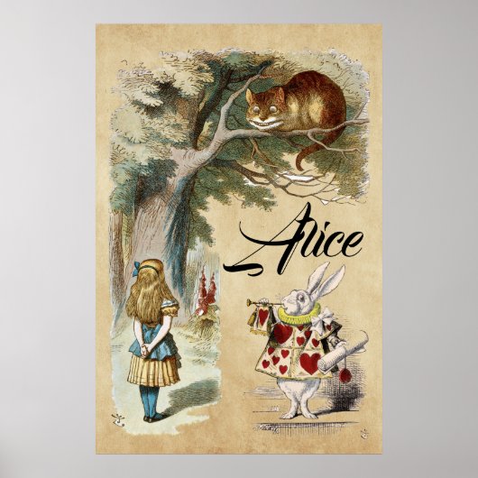 Alice in Wonderland Art Print, Herald - ALICE Poster (Voorkant)