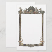 Alice in Wonderland Art Stationery, David Delamare Briefpapier (Voorkant / Achterkant)