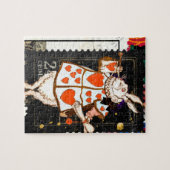 Alice in Wonderland Art White Rabbit Legpuzzel (Horizontaal)