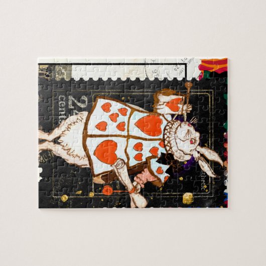 Alice in Wonderland Art White Rabbit Legpuzzel (Horizontaal)