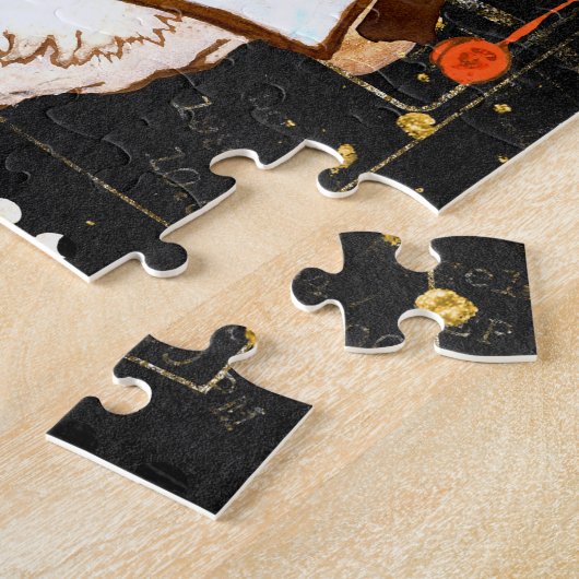 Alice in Wonderland Art White Rabbit Legpuzzel (Zijkant)