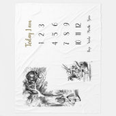 Alice in wonderland - Baby eerste jaar    Fleece Deken (Voorkant)