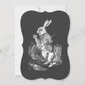 Alice in Wonderland baby shower aangepaste vintage Kaart (Achterkant)