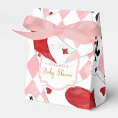 Alice in Wonderland Baby shower Bedankdoosjes (Voorkant Zijde)