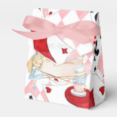 Alice in Wonderland Baby shower Bedankdoosjes (Voorkant Zijde)