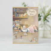 Alice in Wonderland Baby Shower Bedankt (Staand voorkant)