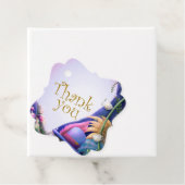 Alice in Wonderland, baby shower dank u Bedankjes Labels (In situ)