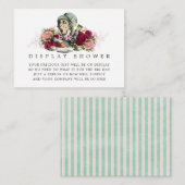 Alice in Wonderland Baby shower Display Shower Informatiekaartje (Voorkant / Achterkant)