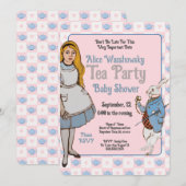 Alice in Wonderland Baby shower Girl (Voorkant / Achterkant)
