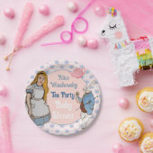  Alice in Wonderland Baby shower Girl Papieren Bordje