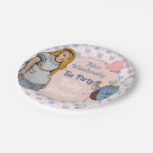  Alice in Wonderland Baby shower Girl Papieren Bordje (Gekanteld)