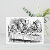 Alice in Wonderland Baby shower Invitation Kaart (Staand voorkant)