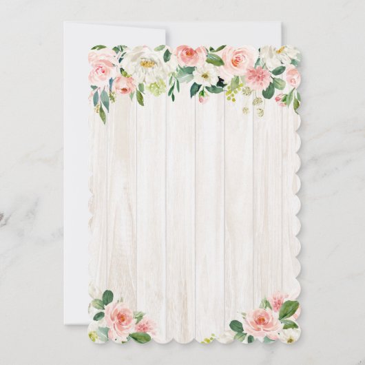 Alice in Wonderland Baby shower Invitation Kaart (Achterkant)