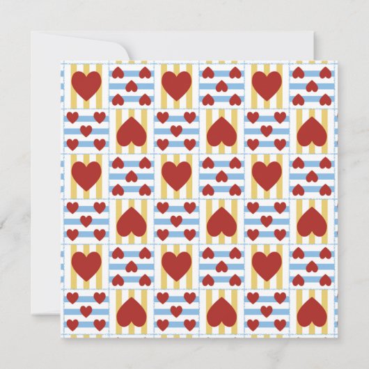 Alice in Wonderland Baby shower Kaart (Achterkant)