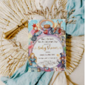 Alice in Wonderland Baby shower Kaart