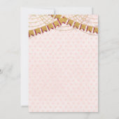 Alice in Wonderland Baby shower Kaart (Achterkant)