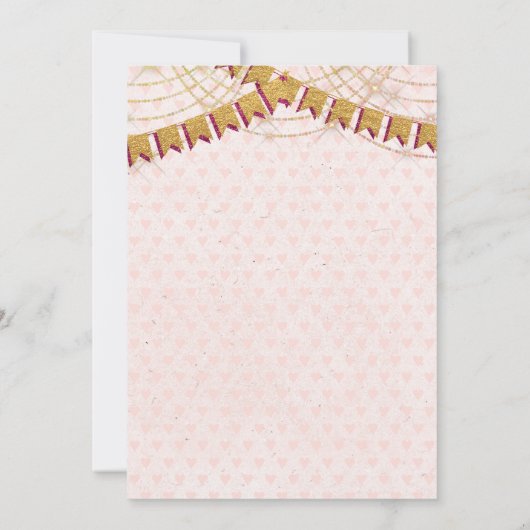 Alice in Wonderland Baby shower Kaart (Achterkant)