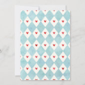 Alice in Wonderland Baby shower Kaart (Achterkant)
