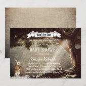  Alice in Wonderland Baby shower konijn Kaart (Voorkant / Achterkant)