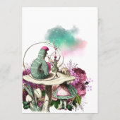 Alice in Wonderland Baby shower Mam Advice Advieskaart (Achterkant)