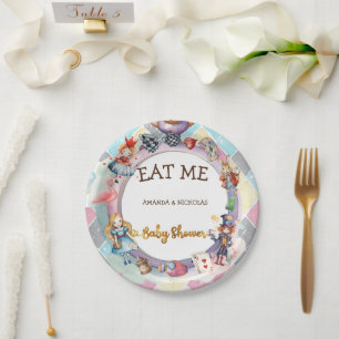 Alice in wonderland baby shower Papier Bord