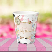 Alice in Wonderland Baby shower Papieren Bekers