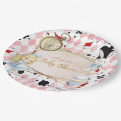 Alice in Wonderland Baby shower Papieren Bordje (Gekanteld)