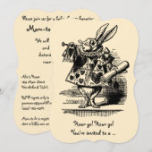 Alice in Wonderland Baby shower Party Kaart (Voorkant / Achterkant)