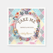 Alice in wonderland baby shower servet (Voorkant)