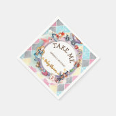 Alice in wonderland baby shower servet (Hoek)