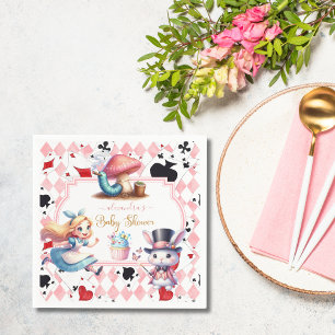 Alice in Wonderland Baby shower Servet