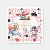 Alice in Wonderland Baby shower Servet (Voorkant)