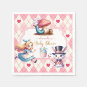 Alice in Wonderland Baby shower Servet (Voorkant)