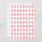 Alice in Wonderland, Baby shower Tea Party Kaart (Achterkant)