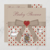 Alice in Wonderland Baby shower Tea Party nodigt u Kaart (Voorkant / Achterkant)