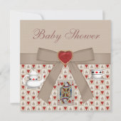 Alice in Wonderland Baby shower Tea Party nodigt u Kaart (Voorkant)