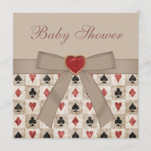 Alice in Wonderland Baby shower Tea Party nodigt u Kaart