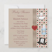 Alice in Wonderland Baby shower Tea Party nodigt u Kaart (Achterkant)