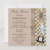 Alice in Wonderland Baby shower Tea Party nodigt u Kaart (Achterkant)