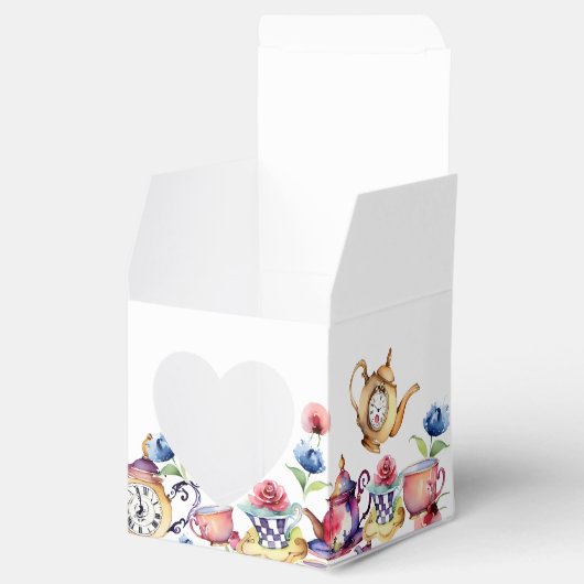 Alice in wonderland baby shower theefeest gunst bedankdoosjes (Geopend)