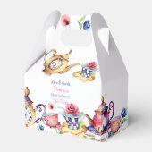 Alice in wonderland baby shower theefeest gunst bedankdoosjes (Voorkant Zijde)