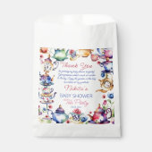 Alice in wonderland baby shower theefeest gunsten bedankzakje (Voorkant)