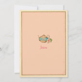 Alice in Wonderland baby shower uitvinding roze Kaart (Achterkant)