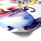 Alice in wonderland baby shower welkomstbord poster (Hoek)