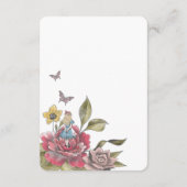 Alice in Wonderland Baby's College Gift Informatiekaartje (Achterkant)