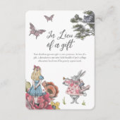Alice in Wonderland Baby's College Gift Informatiekaartje (Voorkant)